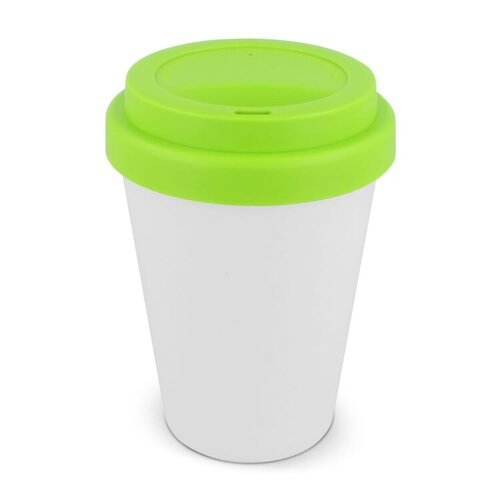 DeBle RPP koffiebeker wit 250 ml LT98867 duurzame koffiebeker met logo