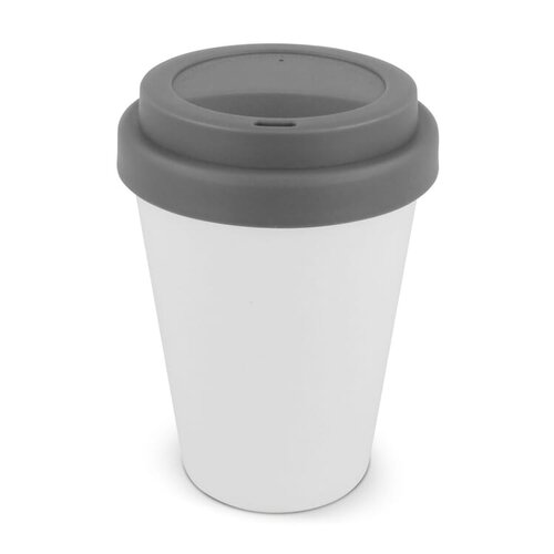 DeBle RPP koffiebeker wit 250 ml LT98867 duurzame koffiebeker met logo