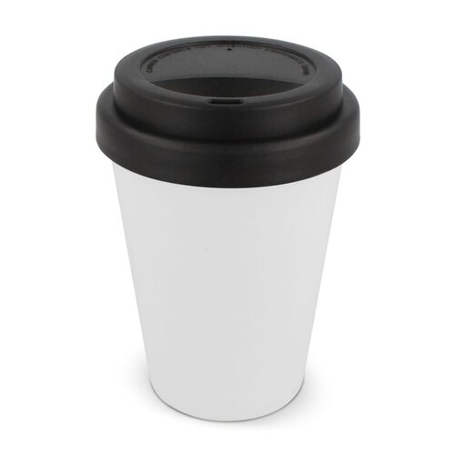 DeBle RPP koffiebeker wit 250 ml LT98867 duurzame koffiebeker met logo