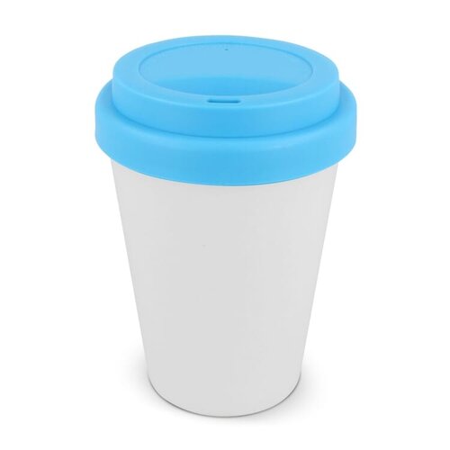 DeBle RPP koffiebeker wit 250 ml LT98867 duurzame koffiebeker met logo