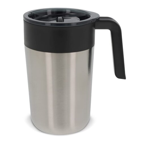DeBle dubbelwandige koffiebeker 400 ml LT98834 duurzame dubbelwandige koffiebeker met logo