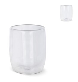 DeBle dubbelwandig koffieglas 230 ml LT50541 premium dubbelwandig koffieglas met logo