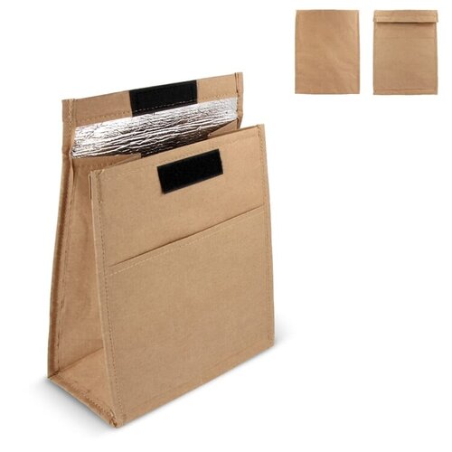 DeBle duurzame kraft lunchbag LT95271 bedrukt voor bedrijven