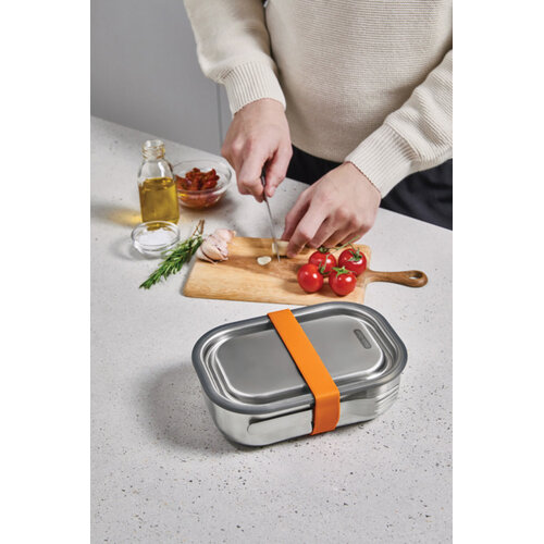DeBle rvs lunchbox groot p439.0008 lekvrij bedrukt relatiegeschenk