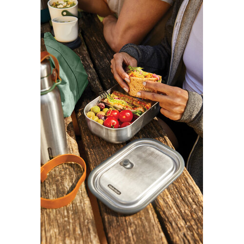 DeBle rvs lunchbox groot p439.0008 lekvrij bedrukt relatiegeschenk