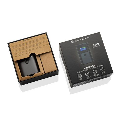 DeBle Urban Vitamin Campbell 55W 10.000 mAh powerbank bedrukken met logo