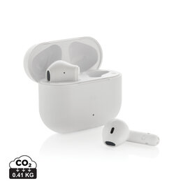 Tunevo RCS gerecyclede draadloze oordopjes met magnetische laadcase bedrukken met logo