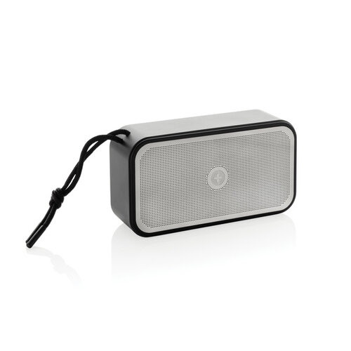 DeBle gerecycled aluminium 10w bass speaker bedrukt swiss peak p3310902