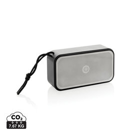 DeBle gerecycled aluminium 10w bass speaker bedrukt swiss peak p3310902