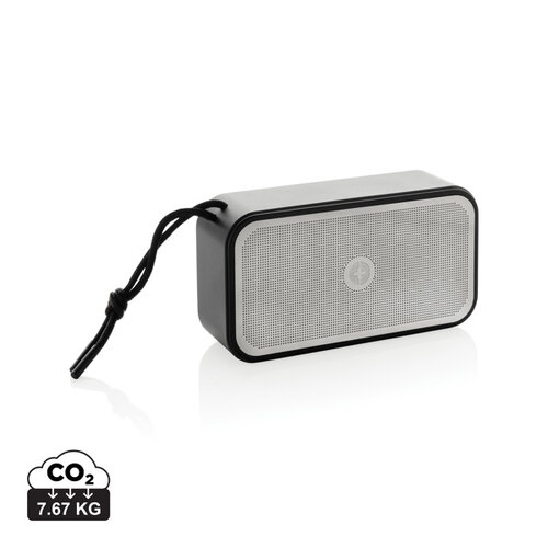 DeBle gerecycled aluminium 10w bass speaker bedrukt swiss peak p3310902