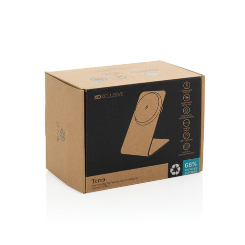 DeBle 15w magnetische aluminium telefoonhouder bedrukt terra p3091002