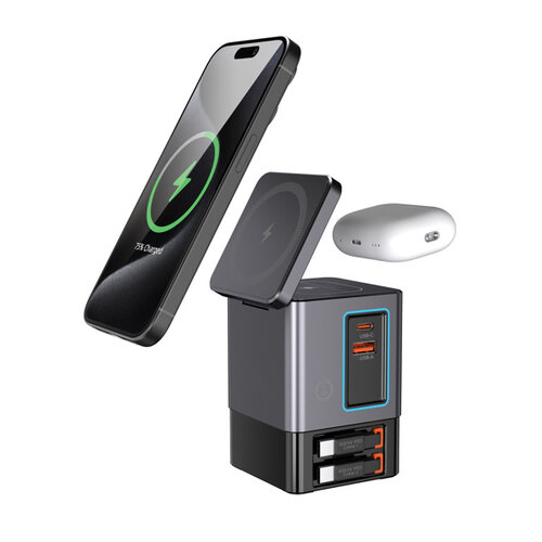 DeBle 105w gan lader met kabels bedrukt sacramento p3095402