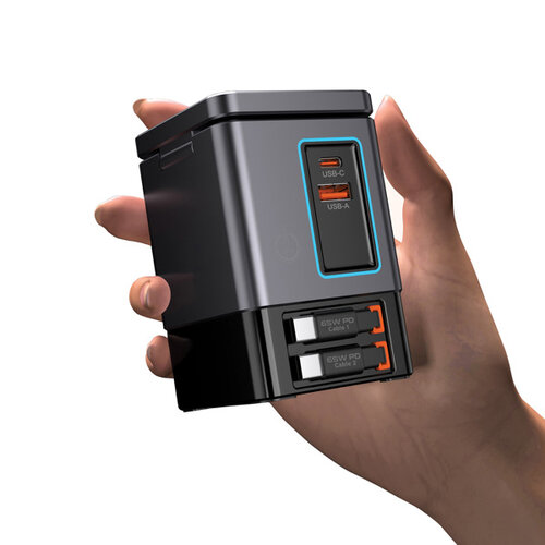 DeBle 105w gan lader met kabels bedrukt sacramento p3095402