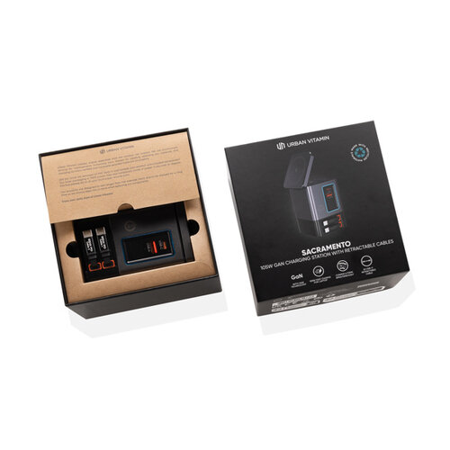 DeBle 105w gan lader met kabels bedrukt sacramento p3095402