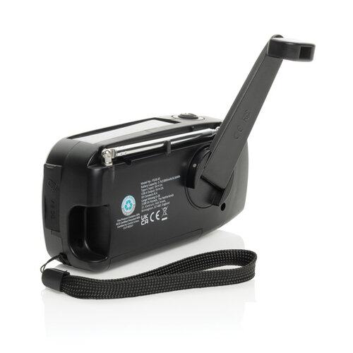 DeBle rcs gerecyclede noodradio bedrukt rescuewave p3264301