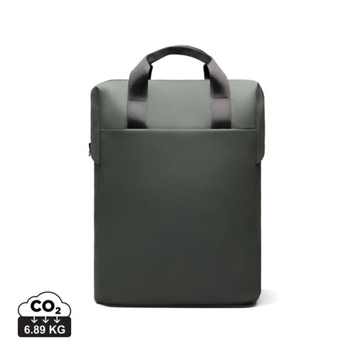 VINGA Baltimore RCS tote rugzak van gerecycled polyester bedrukt met bedrijfslogo