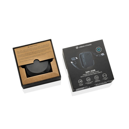 DeBle 100w telefoonstandaard met uittrekbare kabel bedrukt san jose p30272