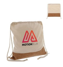 DeBle trekkoord rugzak kurk LT95269 bedrukte tas