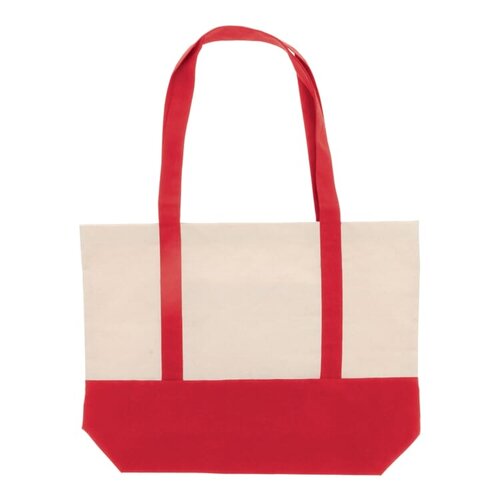 Canvas strandtas OEKO TEX 280 g/m2 met logo bedrukking DeBle katoenen tas relatiegeschenk NL BE