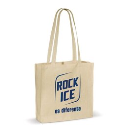 DeBle katoenen schoudertas OEKO-TEX bedrukt met logo