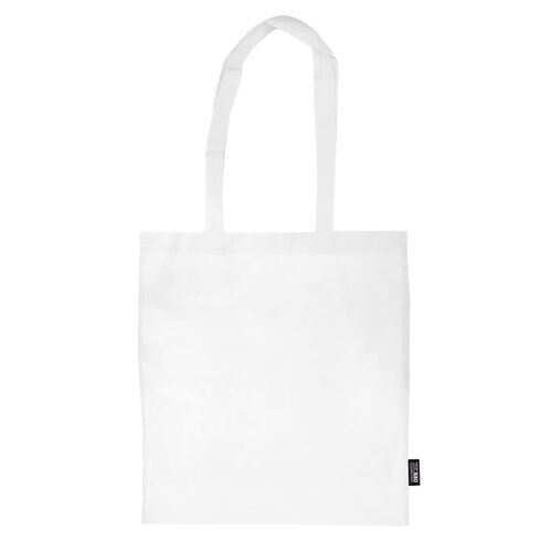 DeBle witte non woven schoudertas bedrukt met logo