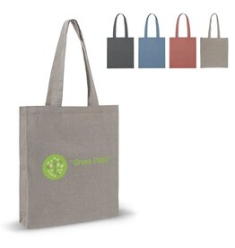 DeBle schoudertas recycled katoen bedrukt met logo