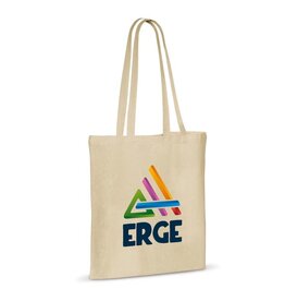 DeBle katoenen schoudertas OEKO-TEX bedrukt met logo