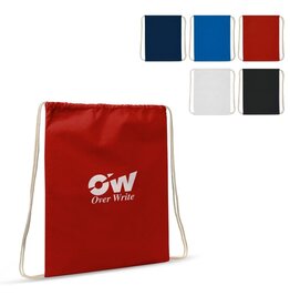 DeBle katoenen trekkoord rugzak OEKO-TEX® bedrukt met logo