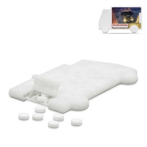 DeBle pepermuntdoos vrachtwagen bedrukken met logo LT91778