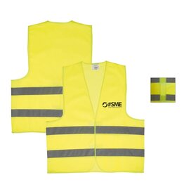 DeBle veiligheidsvest volwassenen geel LT90921 met logo bedrukking