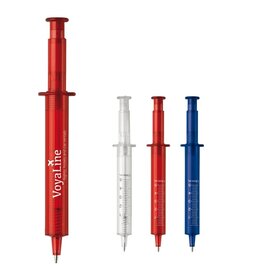 DeBle injectiespuitpen transparant LT87227 met logo bedrukking