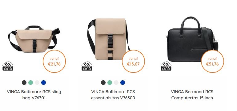 Recyclebare tassen met logo