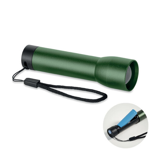 DeBle aluminium oplaadbare zaklamp MO2991 met logo