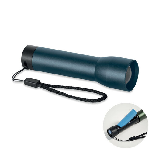 DeBle aluminium oplaadbare zaklamp MO2991 met logo