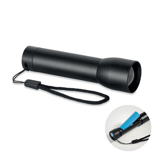DeBle aluminium oplaadbare zaklamp MO2991 met logo