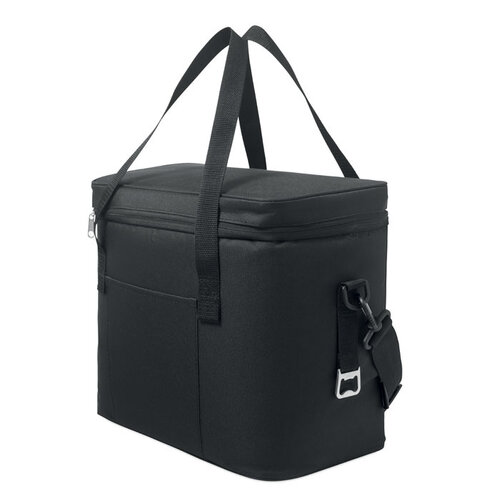 Gelid RPET koeltas MO2788 van 600D RPET polyester met 18 liter inhoud, PEVA-isolatie, verstelbare schouderband en voorvak bedrukken met logo