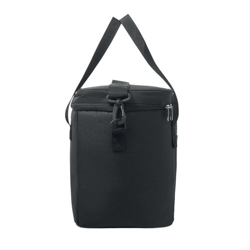 Gelid RPET koeltas MO2788 van 600D RPET polyester met 18 liter inhoud, PEVA-isolatie, verstelbare schouderband en voorvak bedrukken met logo