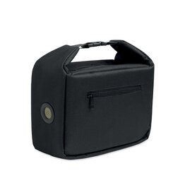Lunch koeltas Wintry MO2810 van 600D RPET polyester met temperatuurindicator, aluminium isolatie en 10 liter inhoud bedrukken met logo