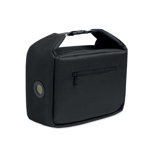 Lunch koeltas Wintry MO2810 van 600D RPET polyester met temperatuurindicator, aluminium isolatie en 10 liter inhoud bedrukken met logo