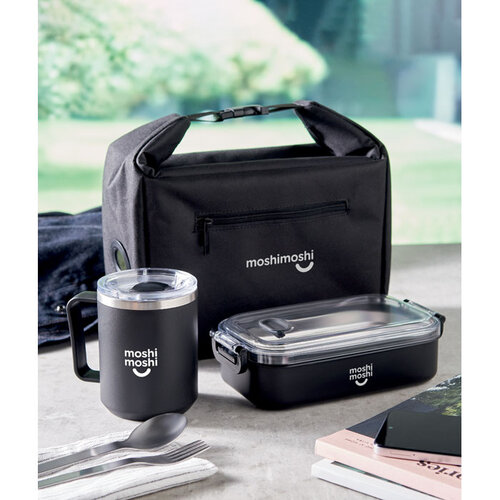 Lunch koeltas Wintry MO2810 van 600D RPET polyester met temperatuurindicator, aluminium isolatie en 10 liter inhoud bedrukken met logo