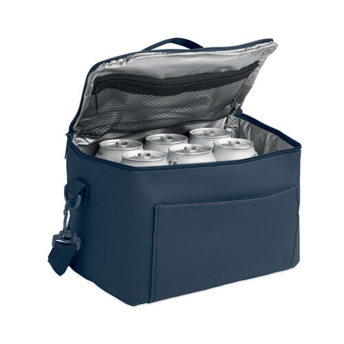 Drift koeltas MO2782 van PU met RPET voering, PEVA-isolatie, verstelbare schouderriem en 5,5 liter inhoud bedrukken met logo
