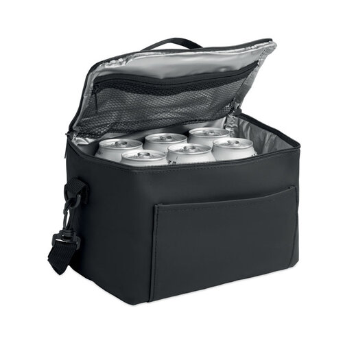Drift koeltas MO2782 van PU met RPET voering, PEVA-isolatie, verstelbare schouderriem en 5,5 liter inhoud bedrukken met logo