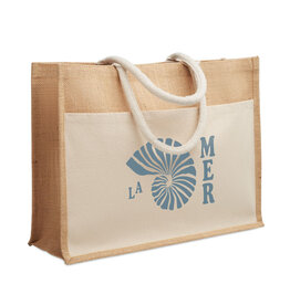 DeBle jute boodschappentas MO2858 Baga met logo