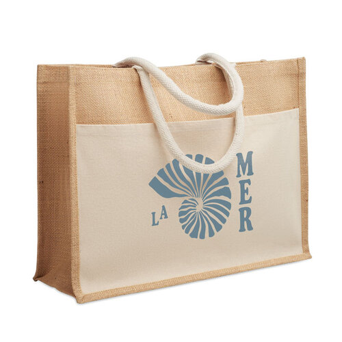 DeBle jute boodschappentas MO2858 Baga met logo