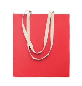 DeBle katoenen boodschappentas MO2868 Zevra colour met logo