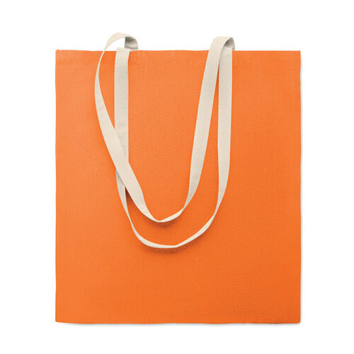 DeBle katoenen boodschappentas MO2868 Zevra colour met logo