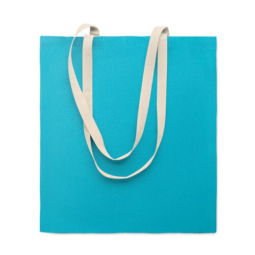 DeBle katoenen boodschappentas MO2868 Zevra colour met logo