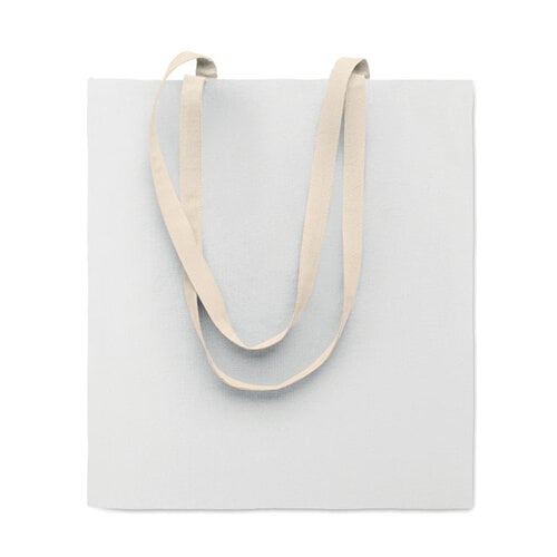 DeBle katoenen boodschappentas MO2868 Zevra colour met logo