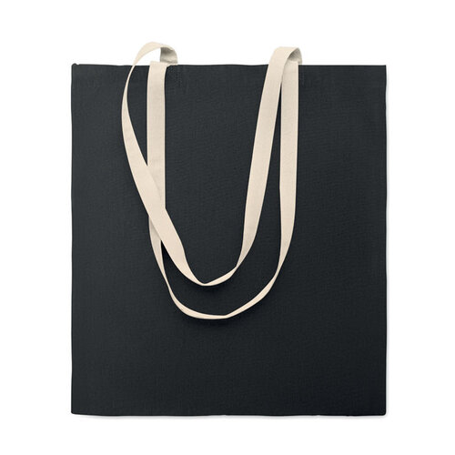 DeBle katoenen boodschappentas MO2868 Zevra colour met logo