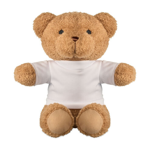 Teddybeer met T-shirt 23cm MO2745 bedrukken met logo DeBle